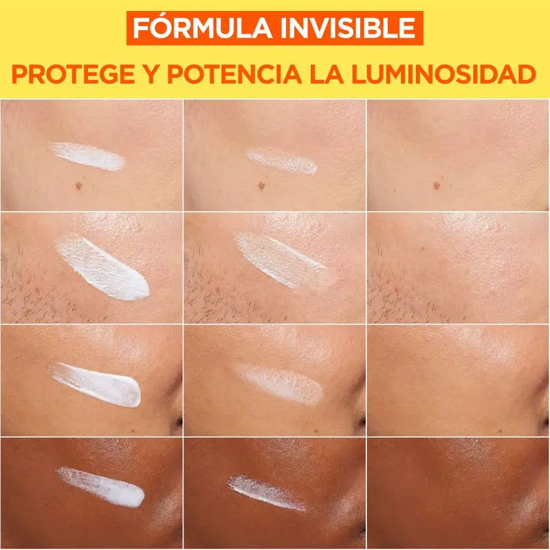 Garnier Vitamin C Unsichtbar Anti-Uv Tägliche Anti-Punkt Flüssigkeit Fps50+, 40 Ml