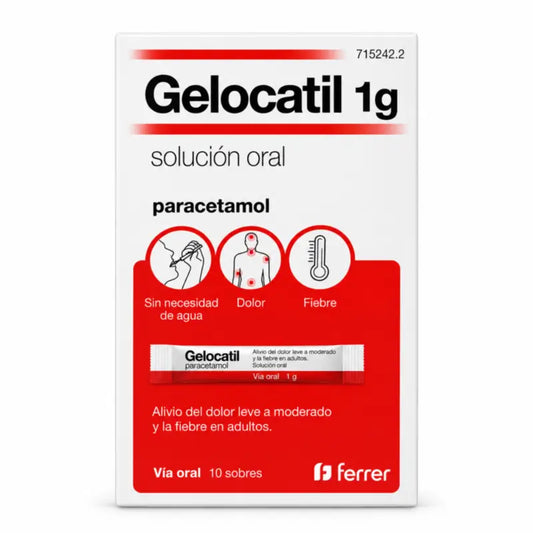 Gelocatil 1g Lösung zum Einnehmen, 10 Sachets