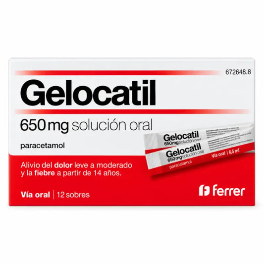 Gelocatil 650 mg Lösung zum Einnehmen 12 Sachets