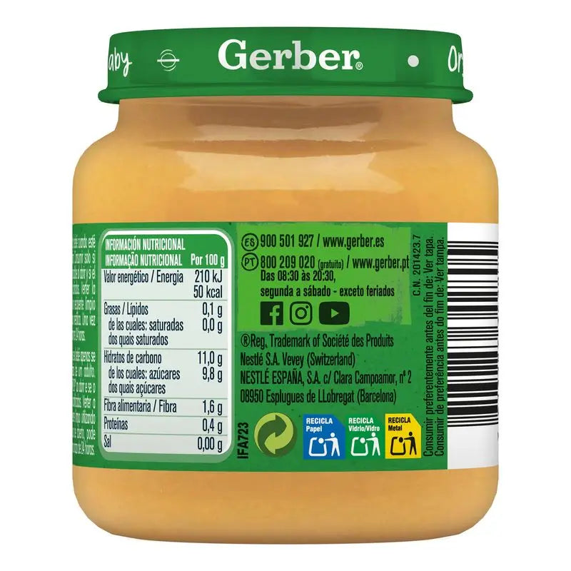 Gerber Bio Apfel, Aprikose & Pfirsich, 125g