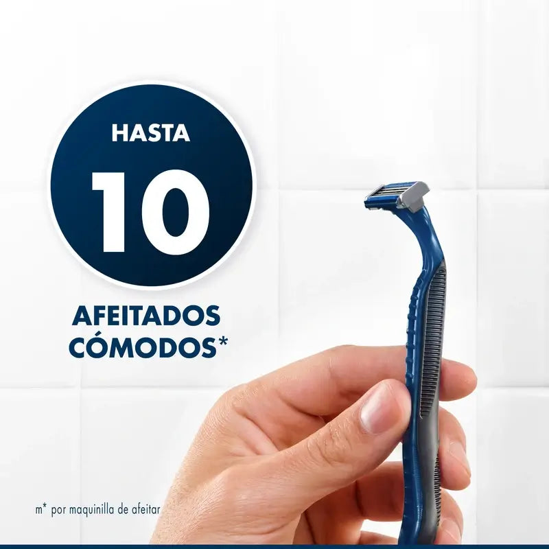 Gillette Blue3 Smooth 8+4 Einwegrasierer für Männer 40° schwenkbarer Kopf & Gleitstreifen , 12 Stück.