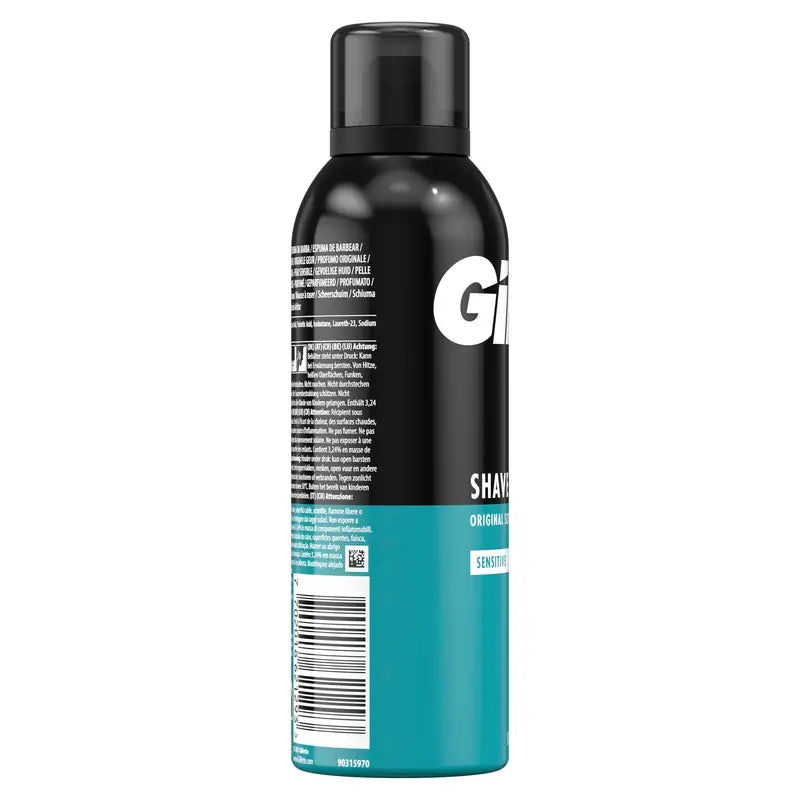 Gillette Classic Rasierschaum für Männer , 200 ml
