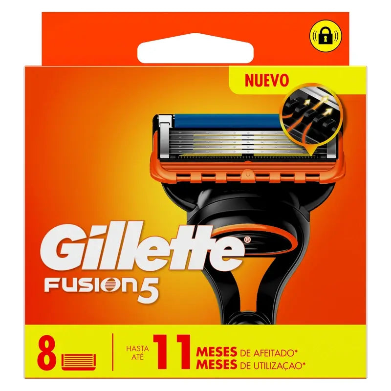Gillette Fusion 5 Nachfüllpackungen, 8 Stück.