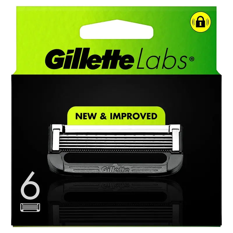 Gillette Labs Nachfüllpackungen, 6 x 3 Stück.