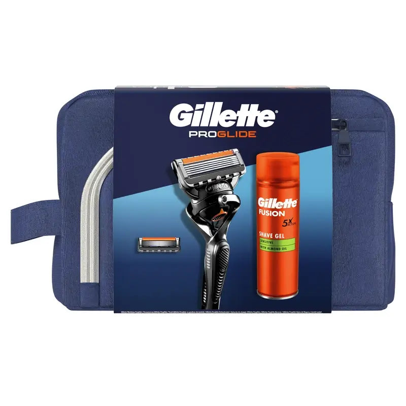 Gillette Proglide Pack mit Rasierer + 1 Nachfüllpackung + Gel