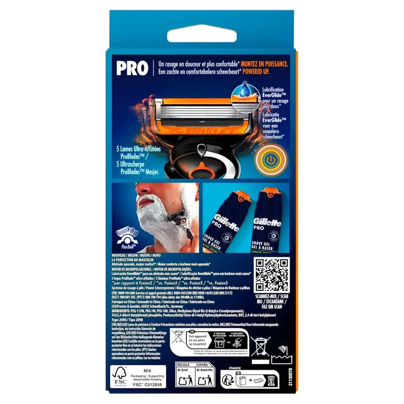 Gillette Proglide Power 1 Rasierer, 1 Ersatzklinge
