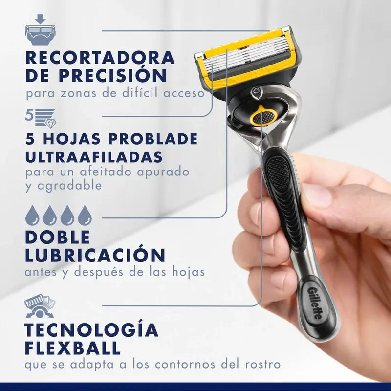 Gillette Proshield Rasierer-Nachfüllpackungen für Männer, 4 Stück.