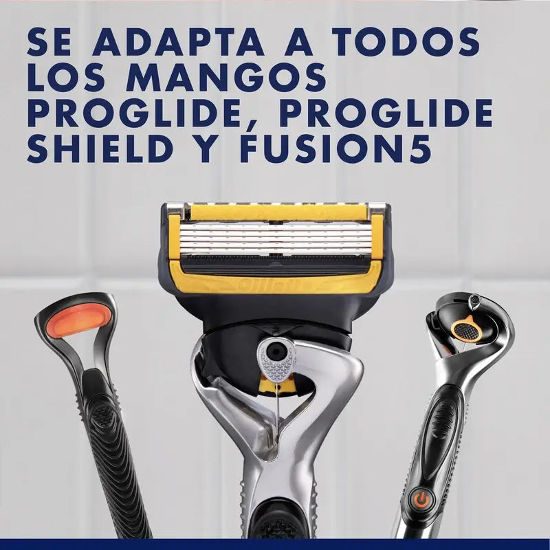 Gillette Proshield Rasierer-Nachfüllpackungen für Männer, 4 Stück.