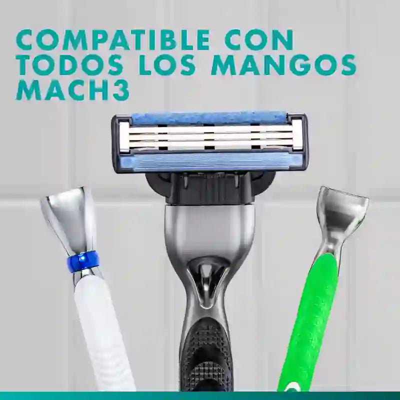 Gillette Mach3 Nachfüllpackung, 7+1 Nachfüllpackungen