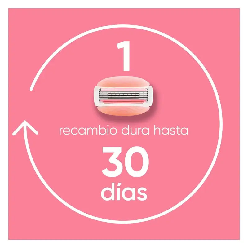 Gillette Venus Comfortglide Spa Breeze Haarentfernungs-Rasierer für Frauen, 1 Griff + 3 Nachfüllpackungen