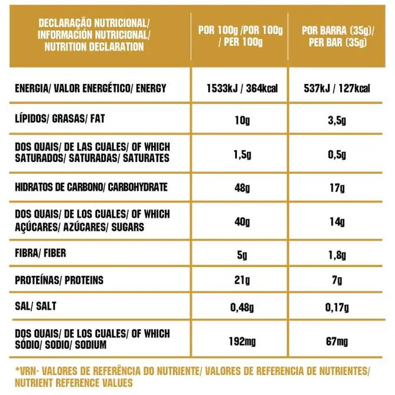 Gold Nutrition Natural Bar Barritas Banane-Erdnuss 15Uds. bio