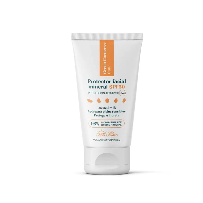 Green Cornerss Mineralischer Gesichtsschutz SPF50, 50 ml