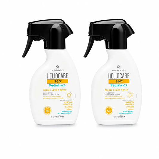 Heliocare Duplo 360º Pädiatrie Atopische Lotion Spray Spf50 , 2X250 Ml
