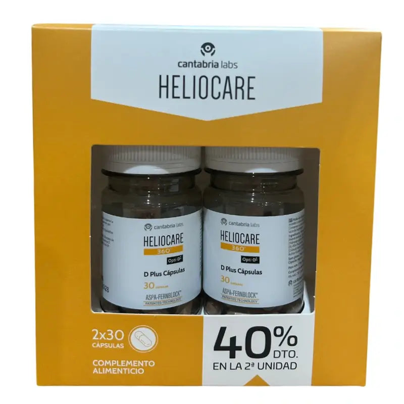 Heliocare Pack 360 D Plus, 2x30 Kapseln