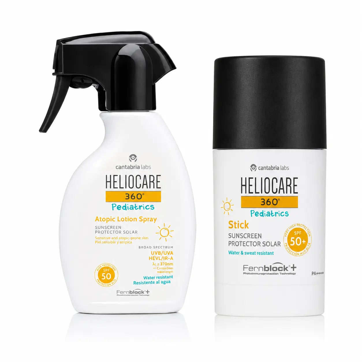 Heliocare Pack 360º Pädiatrie Atopische Lotion Spray Spf50 250 Ml + Stick Spf50+ 25Gr