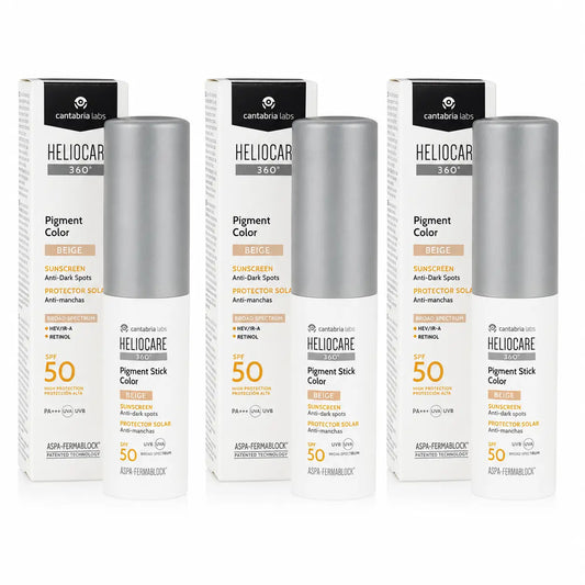 Heliocare Pigment Stick Beige Colour Spf50 10 Gr pack 3
