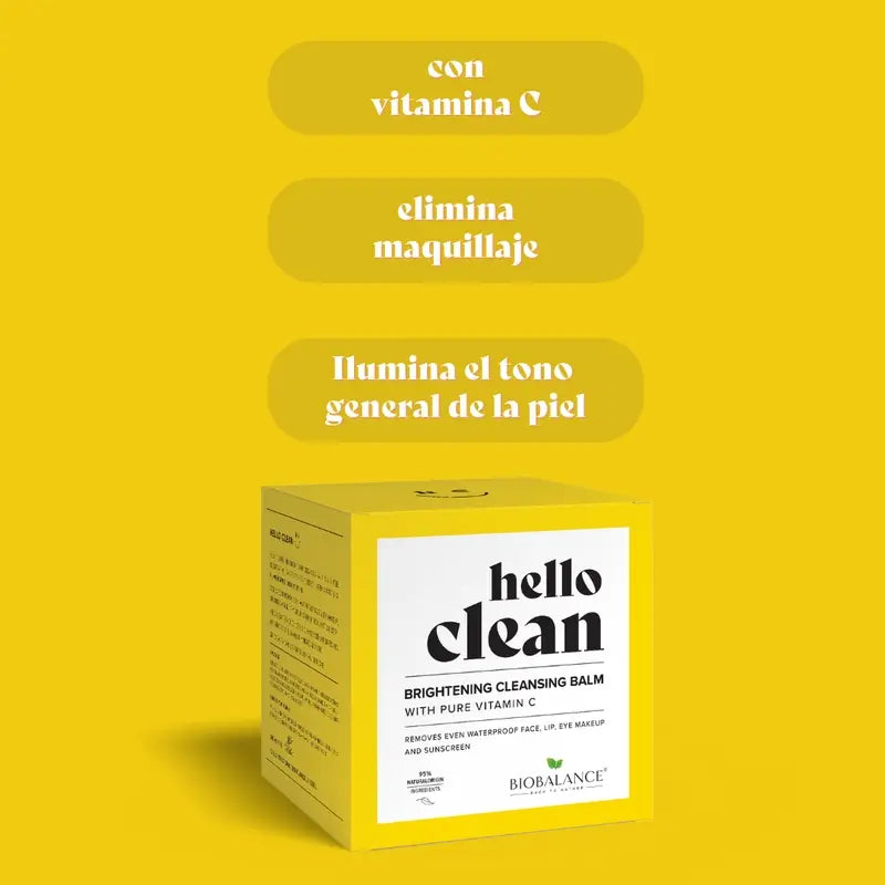 Hello Clean Bio Balance Aufhellender Reinigungsbalsam mit reinem Vitamin C , 100 ml