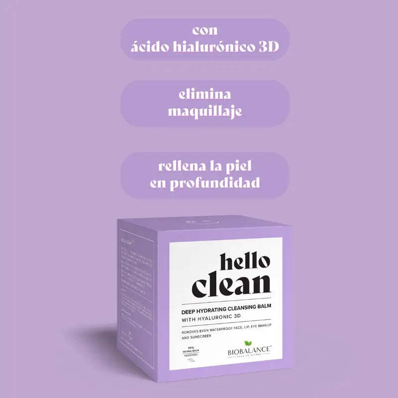 Hello Clean Bio Balance Deep Hydrating Cleansing Balm mit Hyaluronsäure 3D , 100 ml