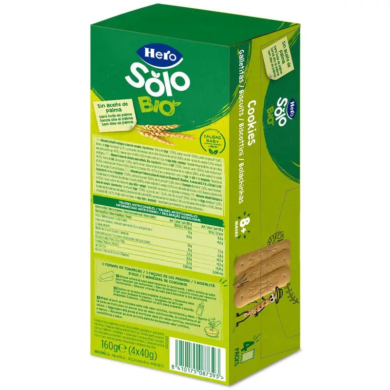 Hero Baby Pack Snack Solo Bio Kekse, 6 X 160 Gr