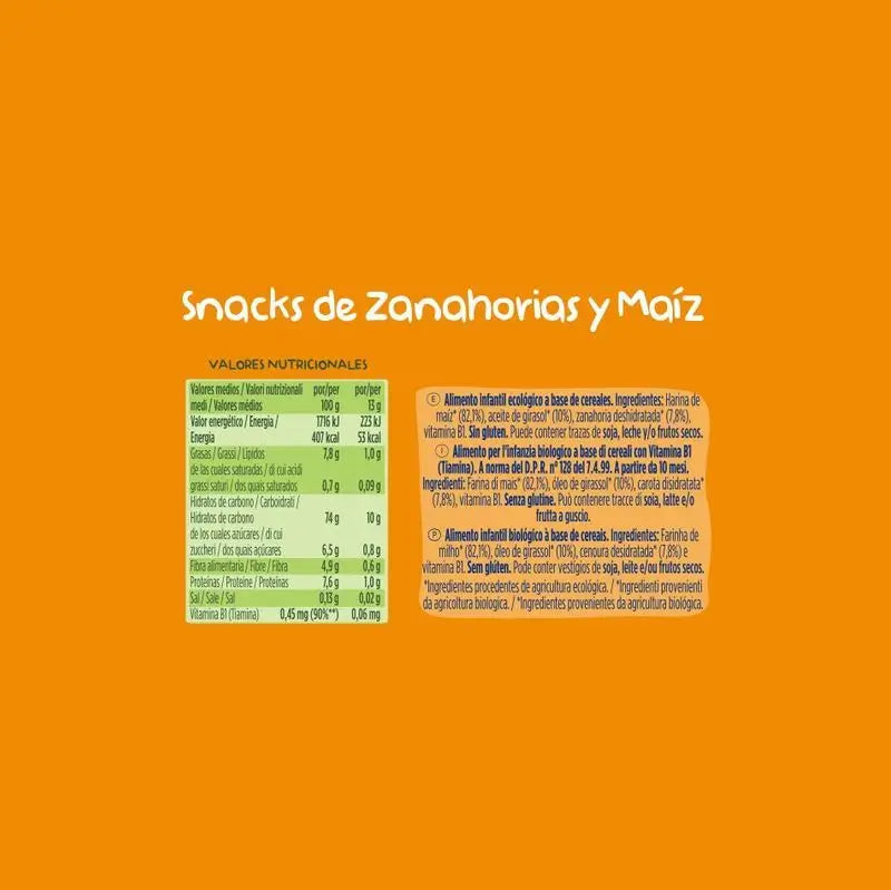 Hero Baby Snacks Karotte & Mais Nur 40G