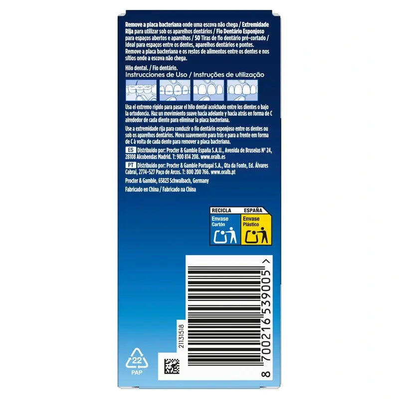 Oral-B Super Floss Zahnseide, 50 Stück.