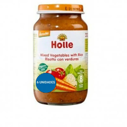 Holle Mixed Vegetable and Rice Jar, 6 units