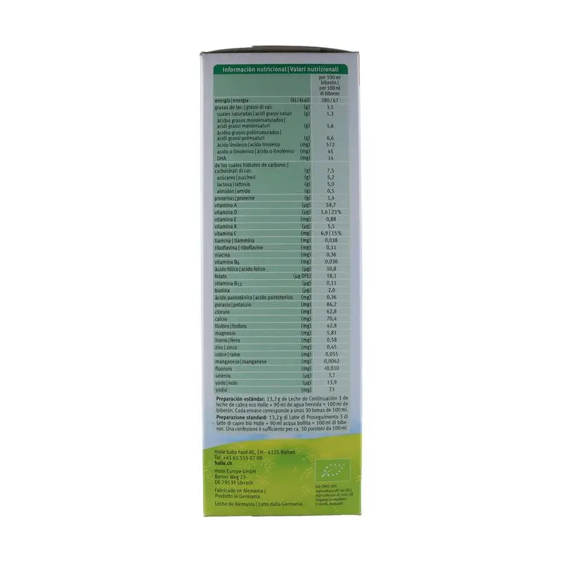 Holle Ziegenmilch Fortsetzungsmilch 3, ab 10 Monaten, 400g