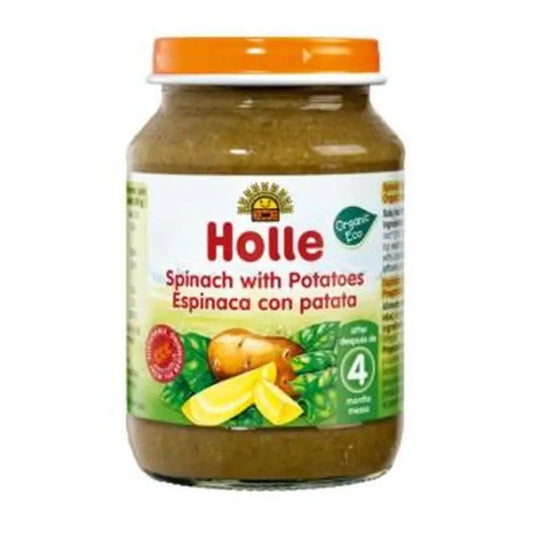 Holle Spinach with Potato 4Months 190Gr. Demete