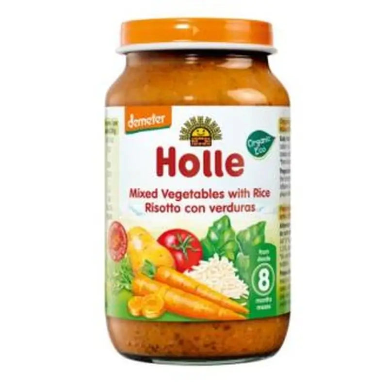 Holle Vegetable and Rice Jar 8Months 220Gr Demeter