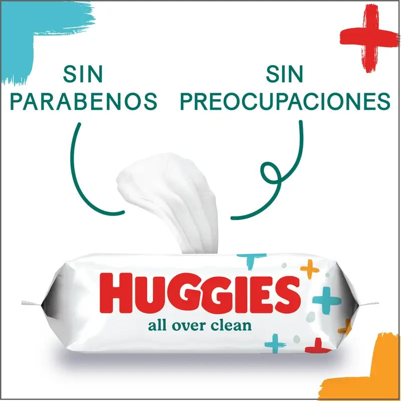 Huggies All Over Clean Feuchttücher, 56 Stück.