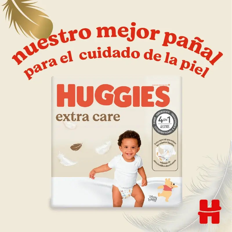 Huggies Extra Care Größe 2 (3-6 kg) Disney Baby Windel, 24 Stück.