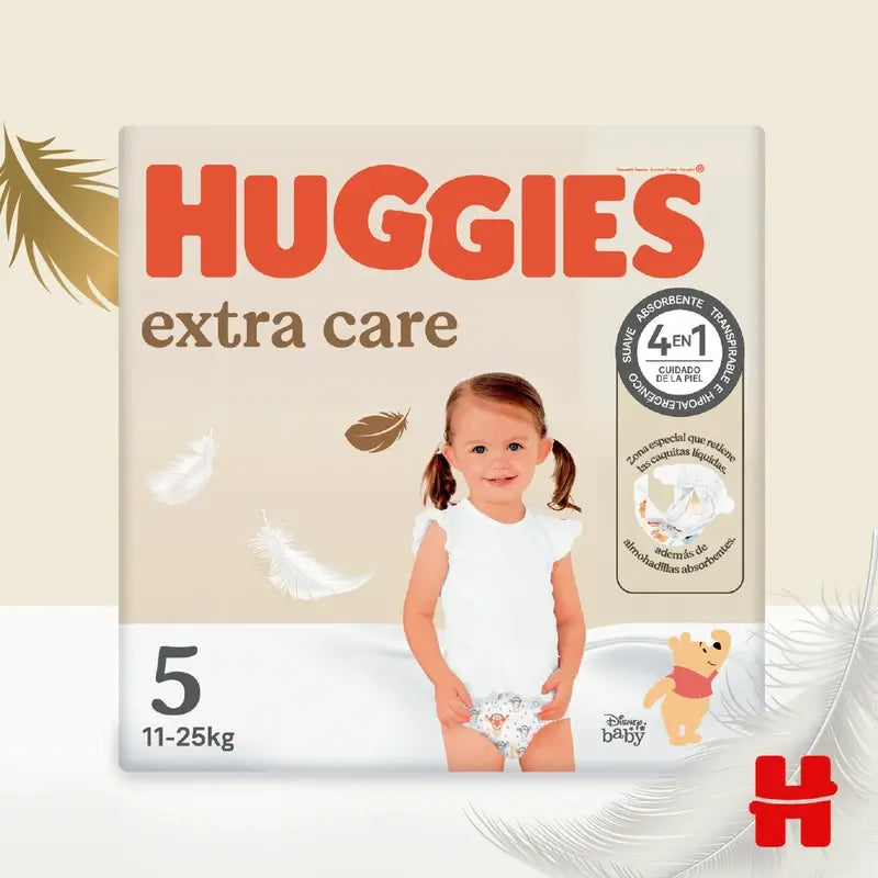 Huggies Extra Care Größe 5 (11-25 Kg) Disney Baby Windel, 28 Stück