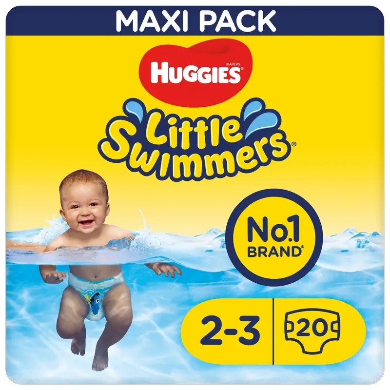 Huggies Little Swimmers Größe 2-3 (3–8 kg), Schwimmwindeln, 20 Stück
