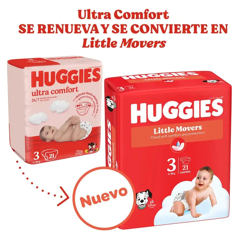 Huggies Little Movers Größe 5 (11-25Kg) Disney Baby Windel, 126 Stück