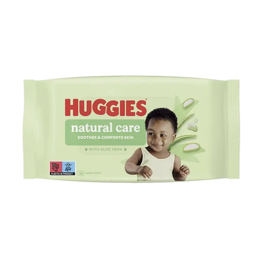 Huggies Natural Care Feuchttücher, 56 Stück.