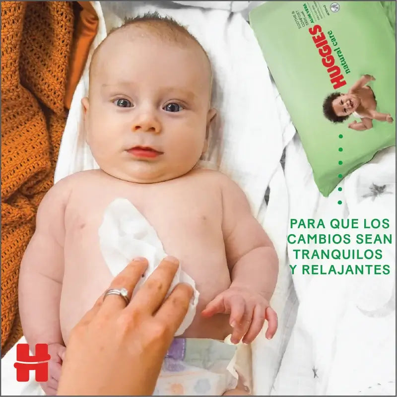 Huggies Natural Care Feuchttücher, 56 Stück.
