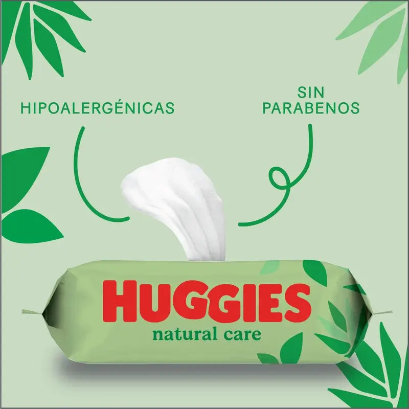Huggies Natural Care Feuchttücher, 56 Stück.