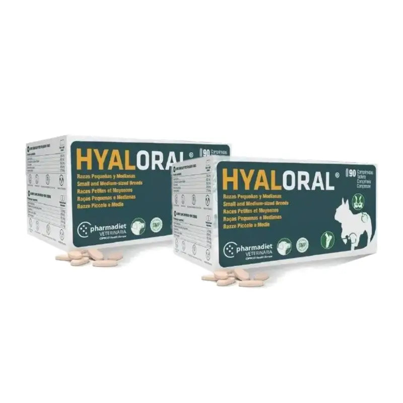 Hyaloral für kleine und mittelgroße Hunde, 90 Tabletten, 2er-Pack