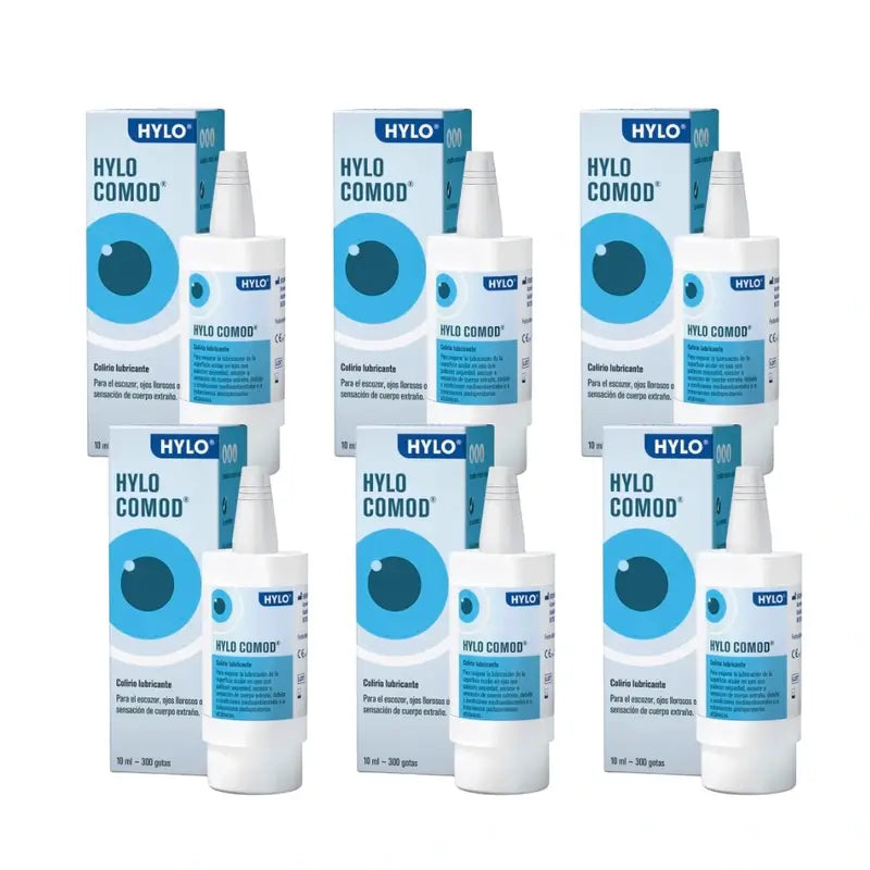 Hylo Comod Augentropfen 10 ml, 6er-Pack