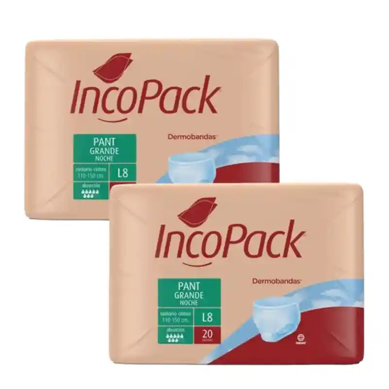 Incopack Absorbent Night Pant Large Size , 2X80 Stück