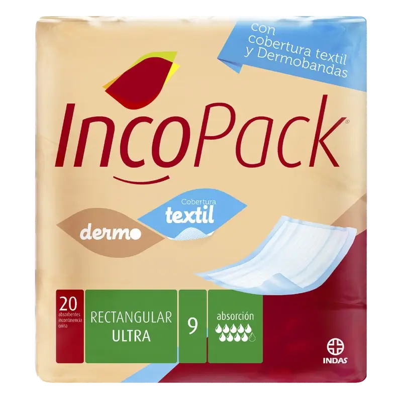 Incopack Absorbent Rectangular Absorbent Pad Ultra Super Night , 80 Stück.
