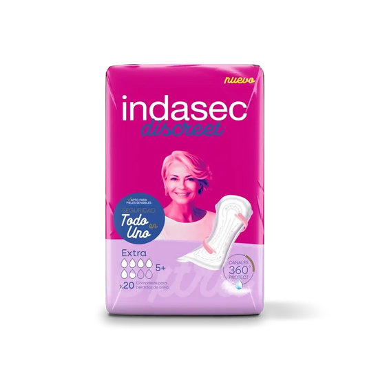 Indasec Discreet Incontinence Pad Extra , 20 units