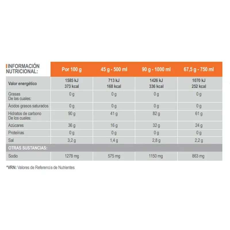 INFISPORT Trinksalze Orangengeschmack Pulver 800 g