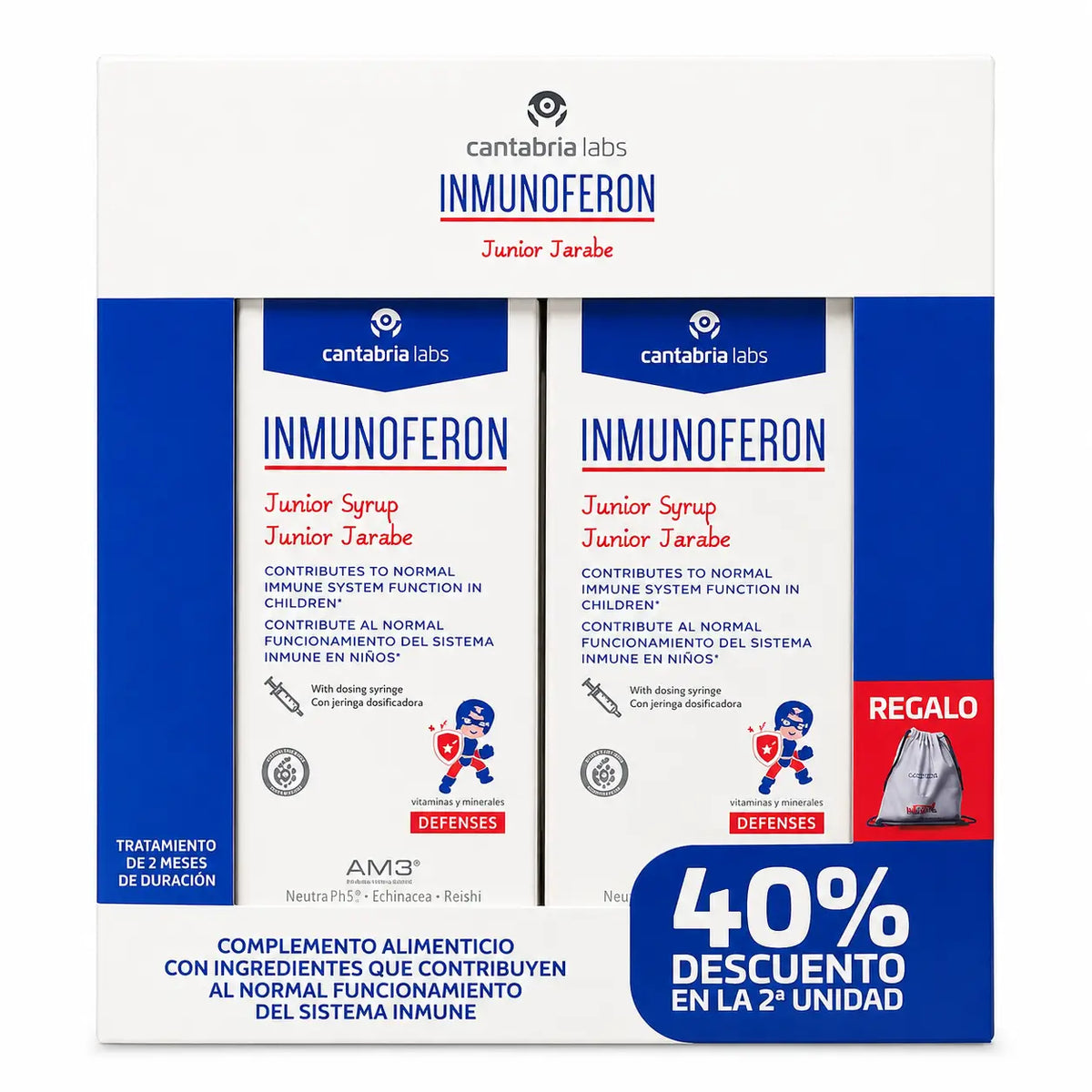 Inmunoferon Defensas Pack Duplo Junior Sirup 150 ml