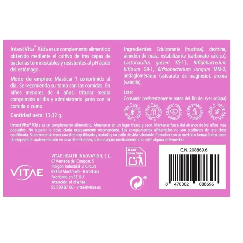 IntestVita Kids 30 Tabletten – Mit Probiotika