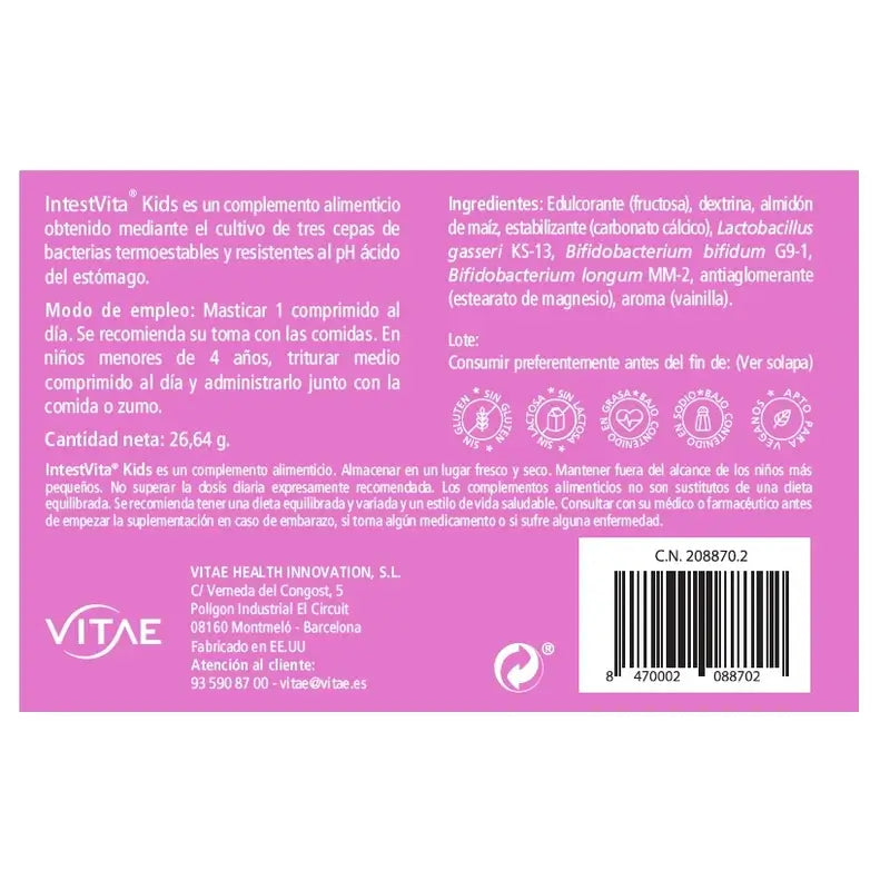 IntestVita Kids 60 Tabletten – Mit Probiotika