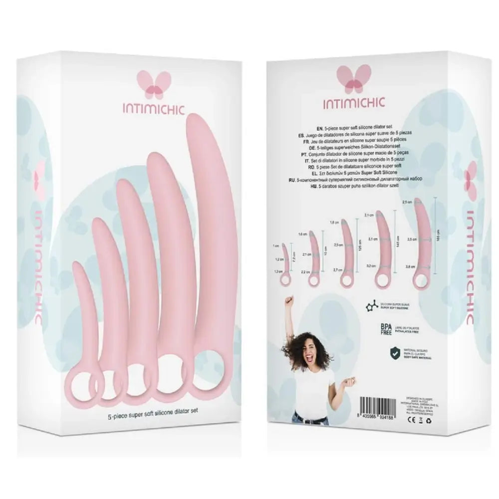 Intimichic 5 Stück Silikon-Dilatator-Set