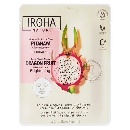 Iroha Nature Natürliche Extrakte Aufhellende Pitahaya Gesichtsmaske, 20 Ml