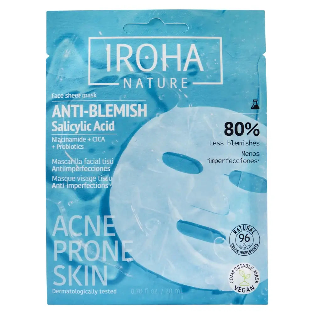 Iroha Nature Gesichtsmaske für fettige Haut gegen Unreinheiten, 20 ml
