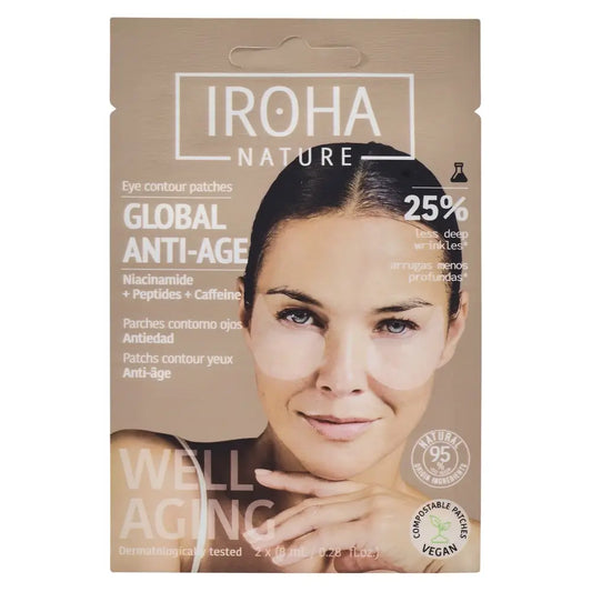 Iroha Nature Global Anti-Aging Augenpflaster - Niacinamid , 16 (2x8) ml